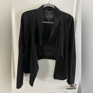 BCBGMaxAzria Drea Faux Suede cropped jacket M